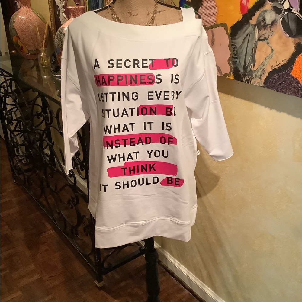A secret to happiness long sleeves tee shirt.